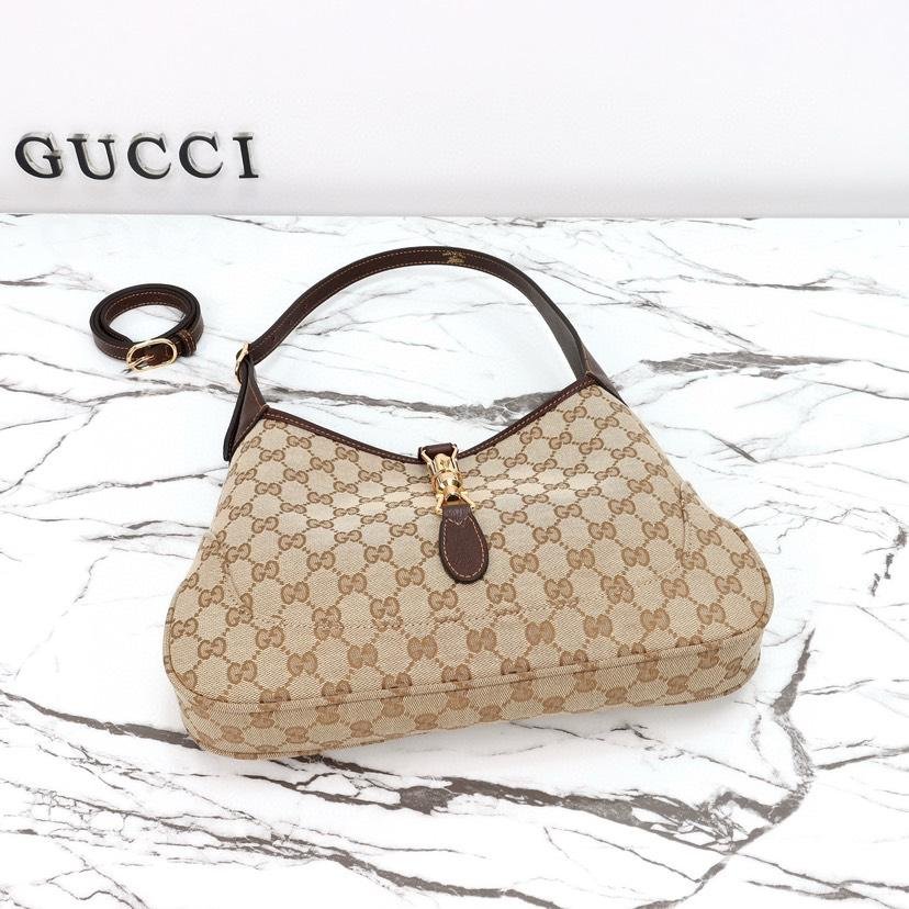 Gucci Jackie 1961 Medium Shoulder Bag 31.5cm/12.4in Sand And Brown ‎863136