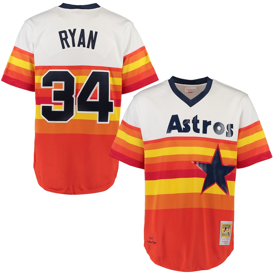 Nolan Ryan Houston Astros Mitchell&Ness Throwback Jersey White