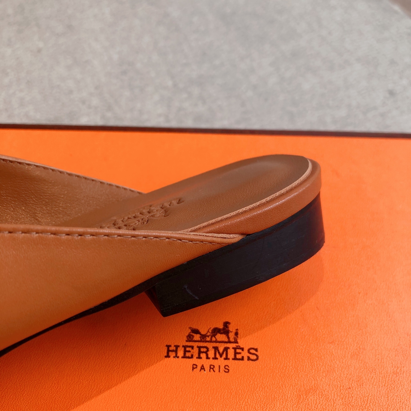 Hermes Oz Mule Brown