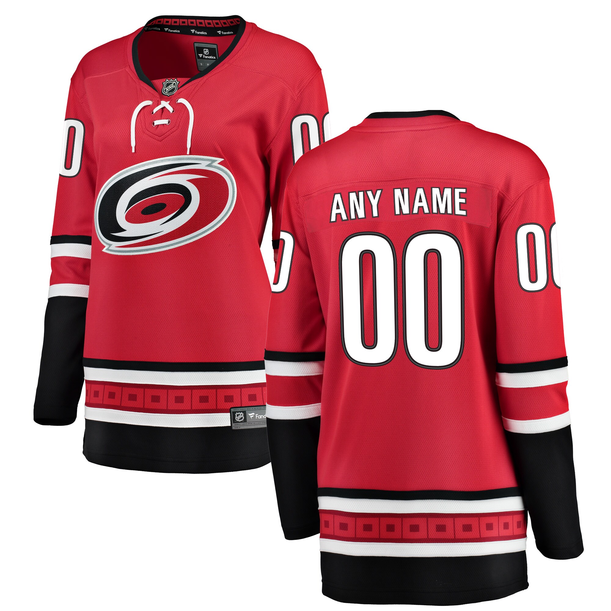 Carolina Hurricanes Fanatics Women’s Alternate Breakaway Custom Jersey – Red
