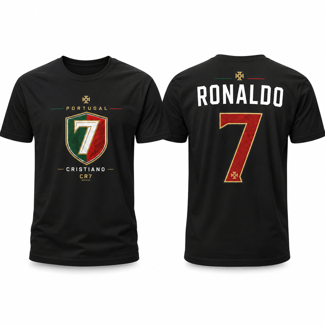 Cristiano Ronaldo Number Pure Cotton T-Shirt – Limited-Time Offer