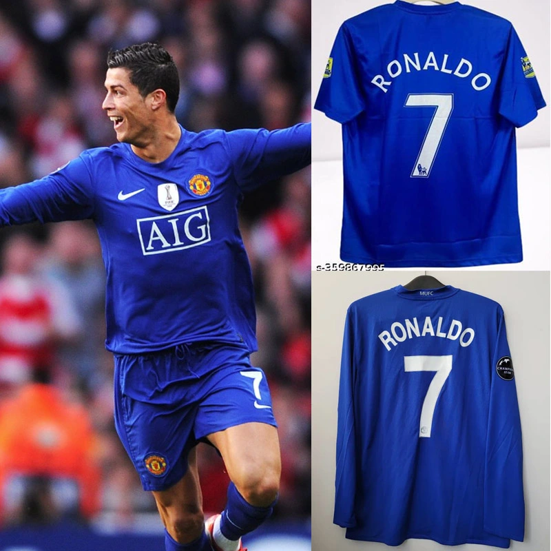 Retro 2008-09 Manchester United away retro football jersey Fan version