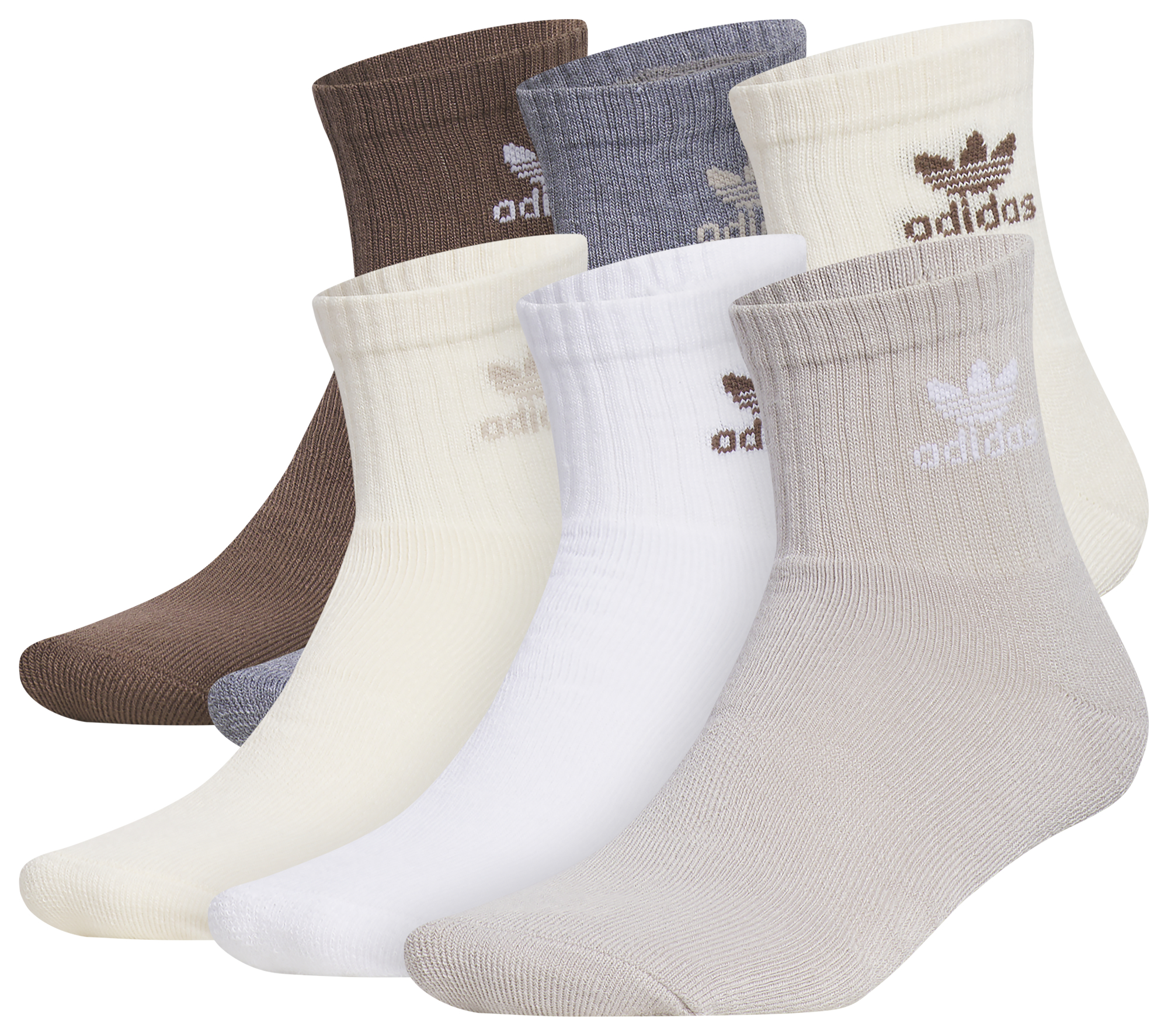 adidas Originals Trefoil 6 Pack Quarter Socks