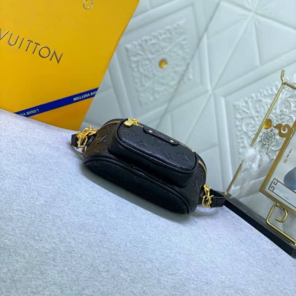 Louis Vuitton Mini Bumbag Black Monogram Empreinte 17Cm M46917