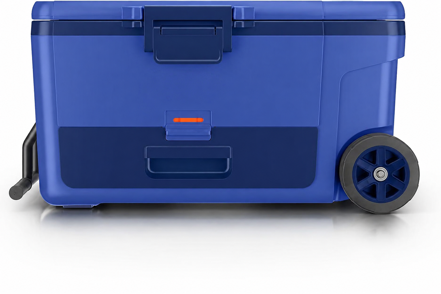 ⏰Limited-Time Deal⏰45/65QT Rolling Cooler with Dry Storage Drawer – Heavy-Duty Outdoor Ice Chest