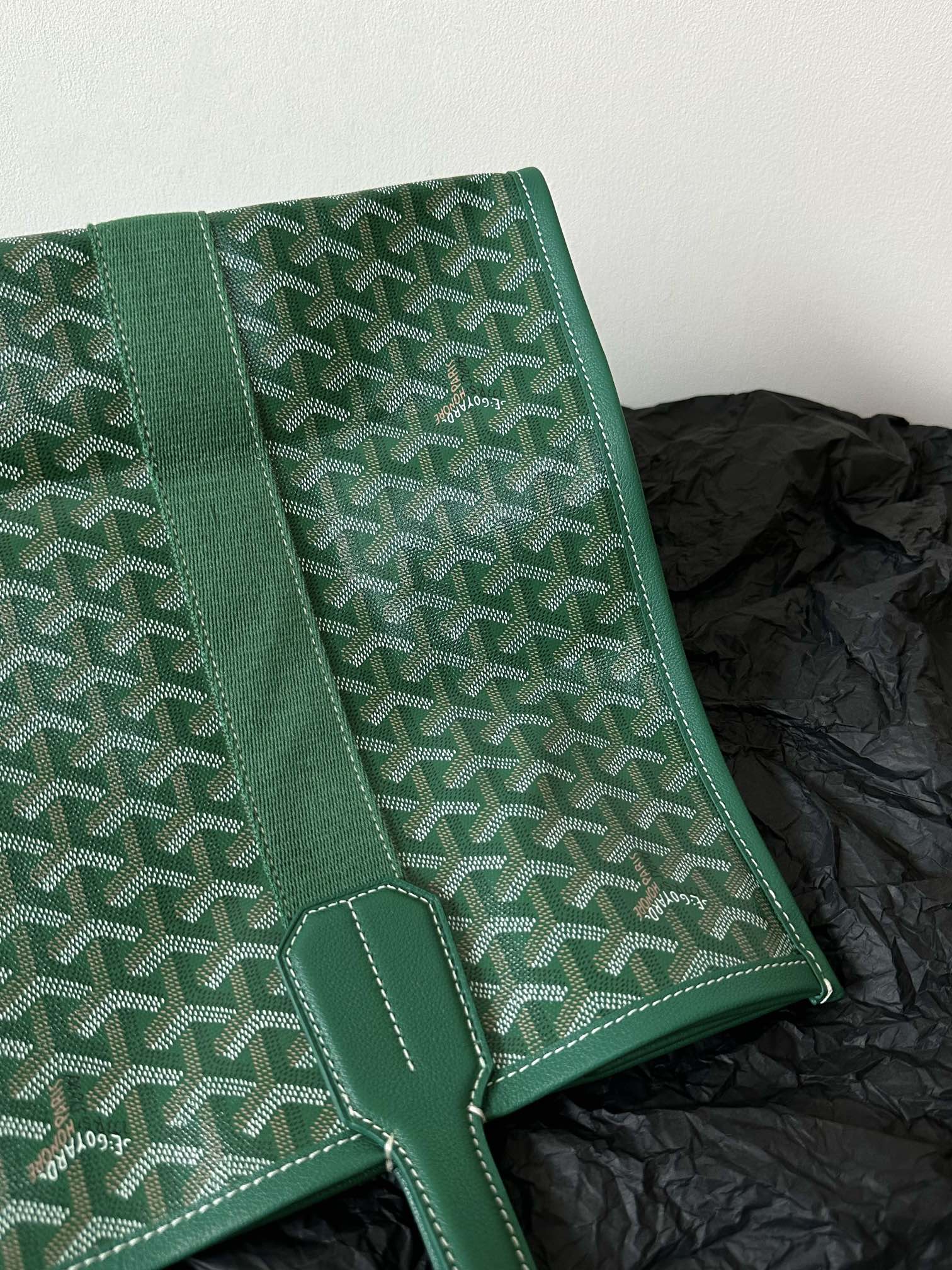 Goyard Goya Villette Tote 45Cm Green Canvas