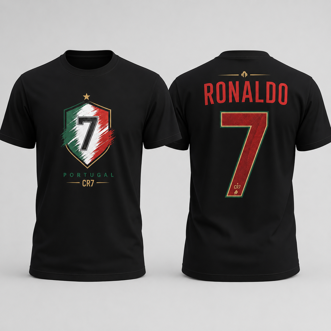 Cristiano Ronaldo Number Pure Cotton T-Shirt – Limited-Time Offer