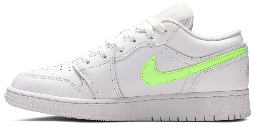 Air Jordan 1 Low GS White Neon CW7035-100