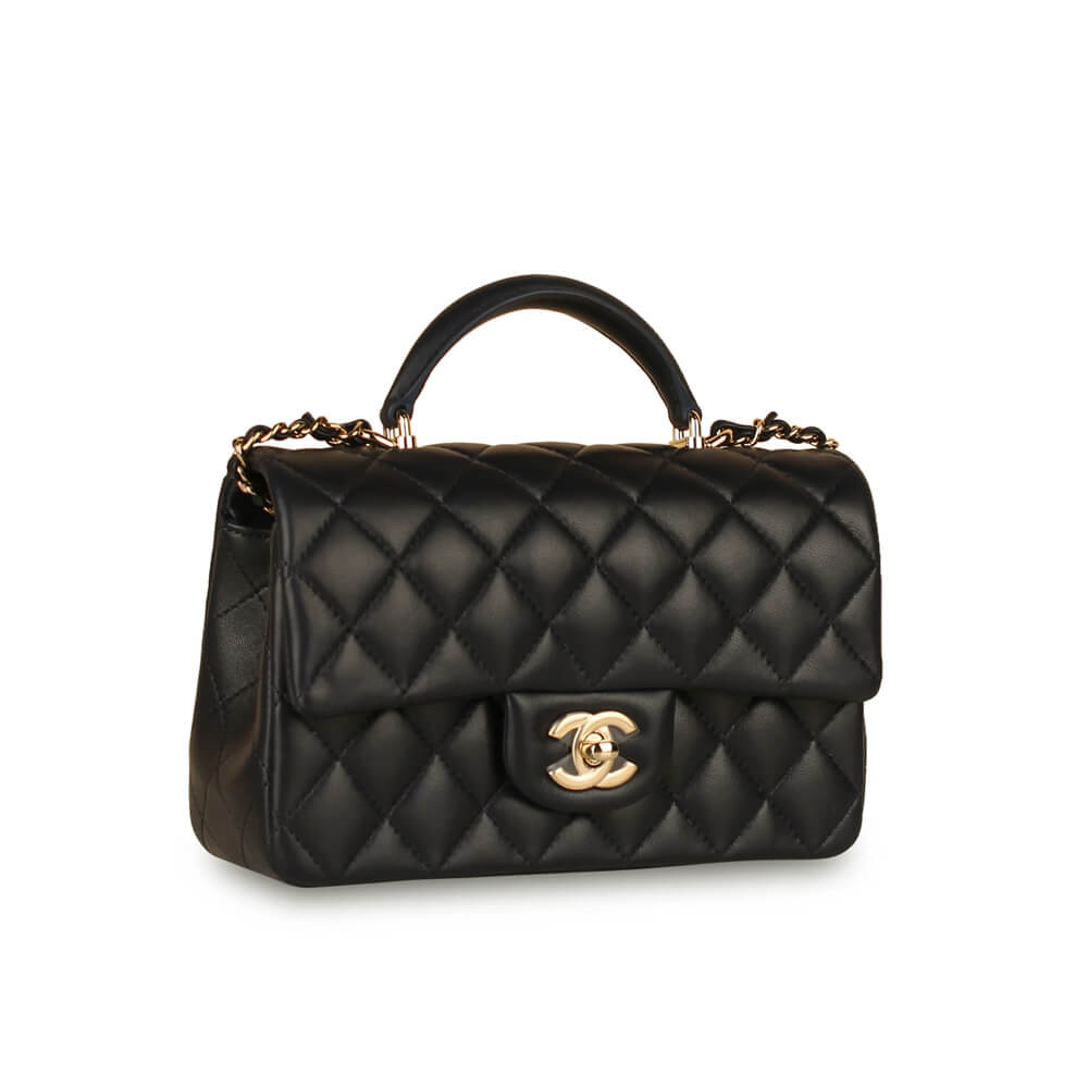 Chanel Mini Flap Bag With Top Handle