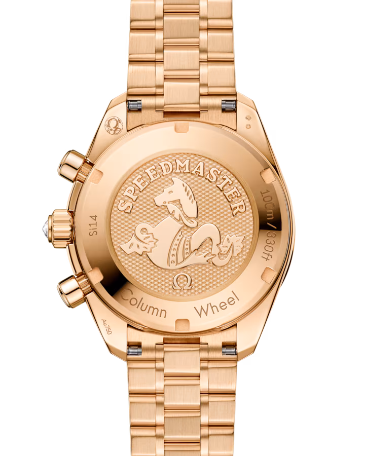 Omega Speedmaster 38 Green Dial 38mm with Diamonds Moonshine™ 18k Rose Gold Bracelet 324.55.38.50.60.001