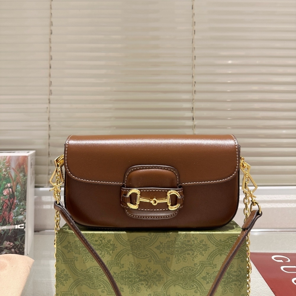 Gucci Horsebit 1955 Small Shoulder Bag Brown 24Cm 735178 1Db0G 2361