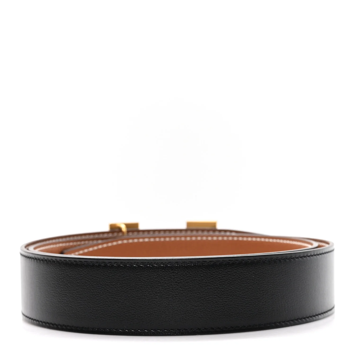 Box Togo H Belt 85 34 Black Gold