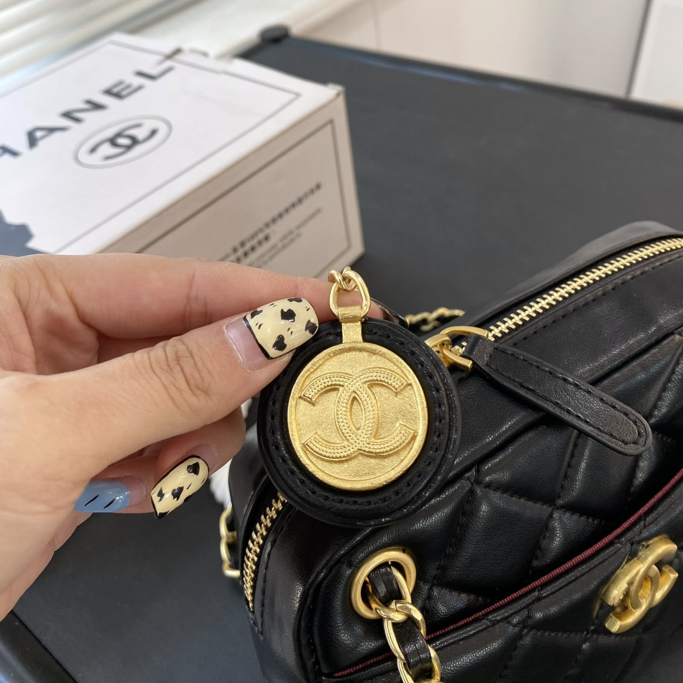 Chanel Mini Camera Case Black 18Cm/7.1in