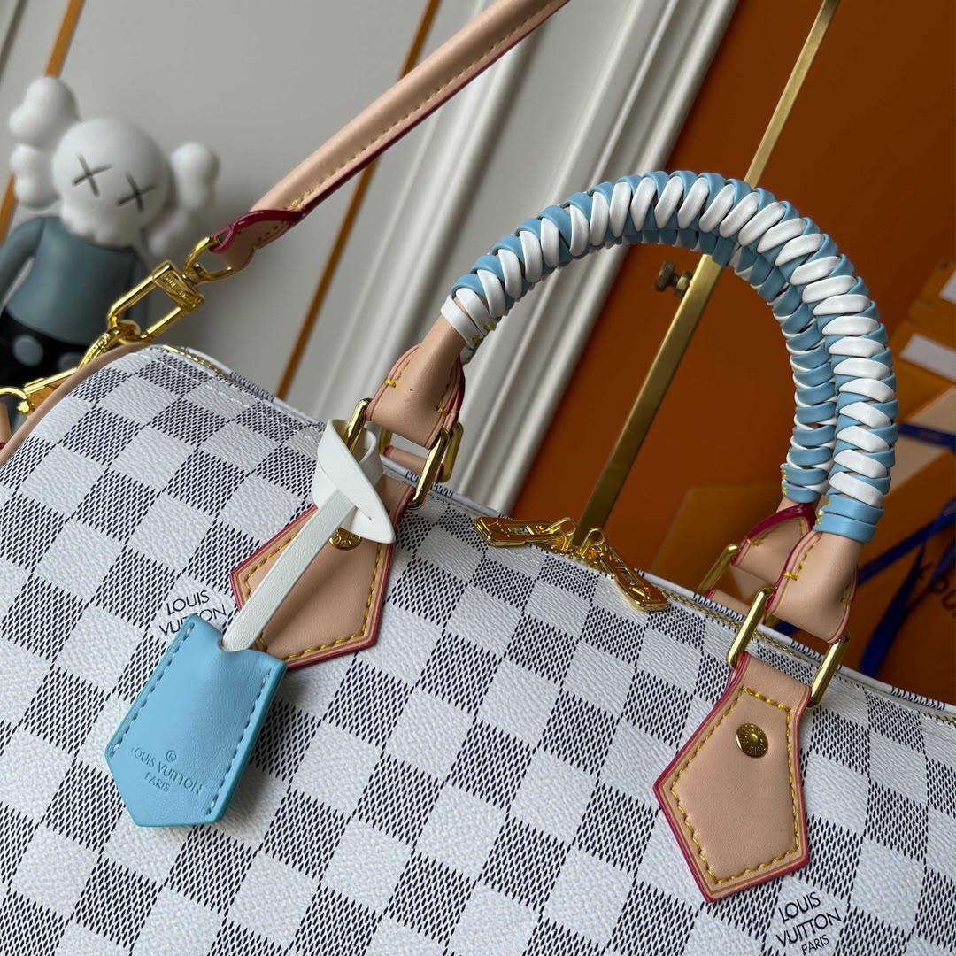 Louis Vuitton Speedy 30 Soft Damier Azur Canvas N40908