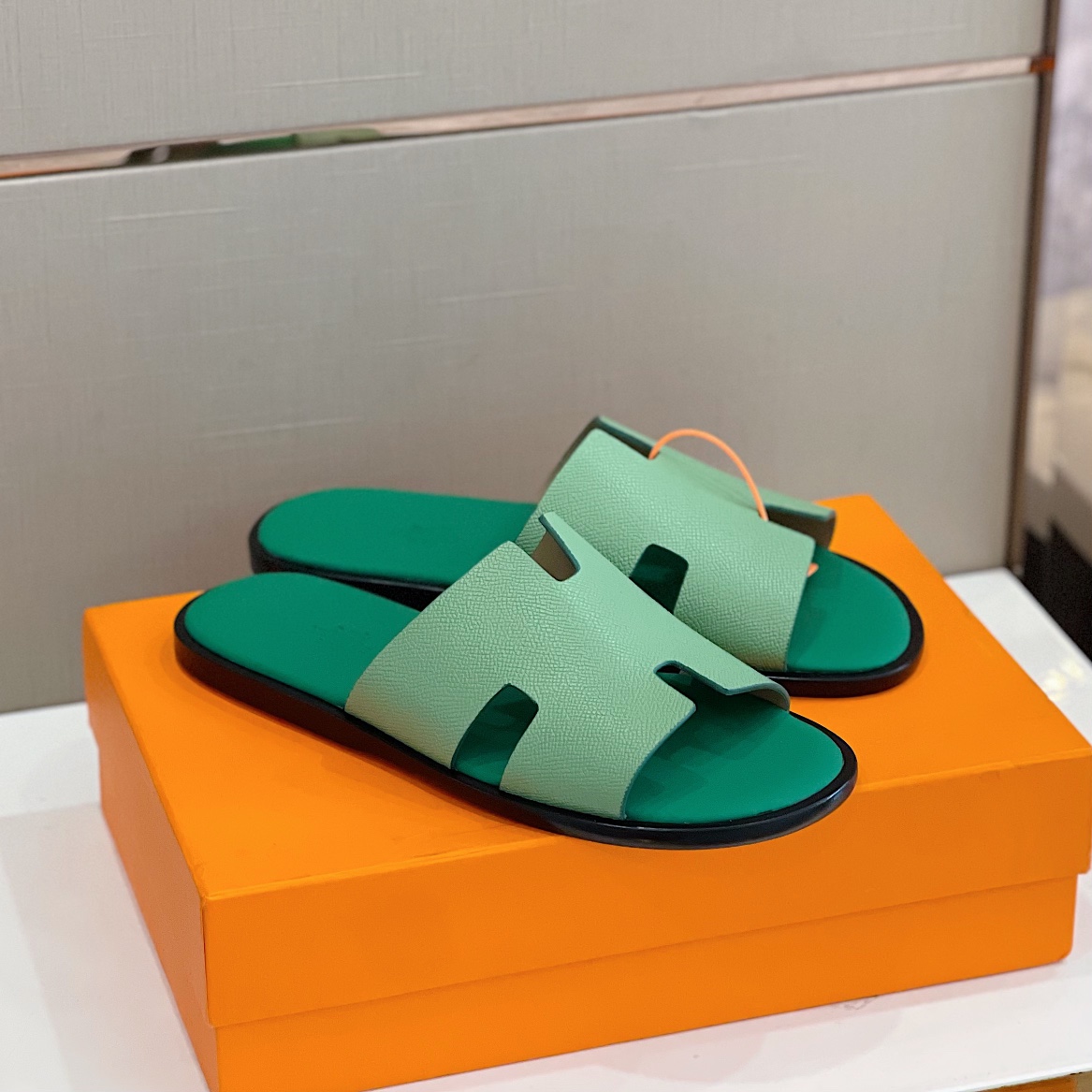 HERMES SANDAL IZMIR GREEN