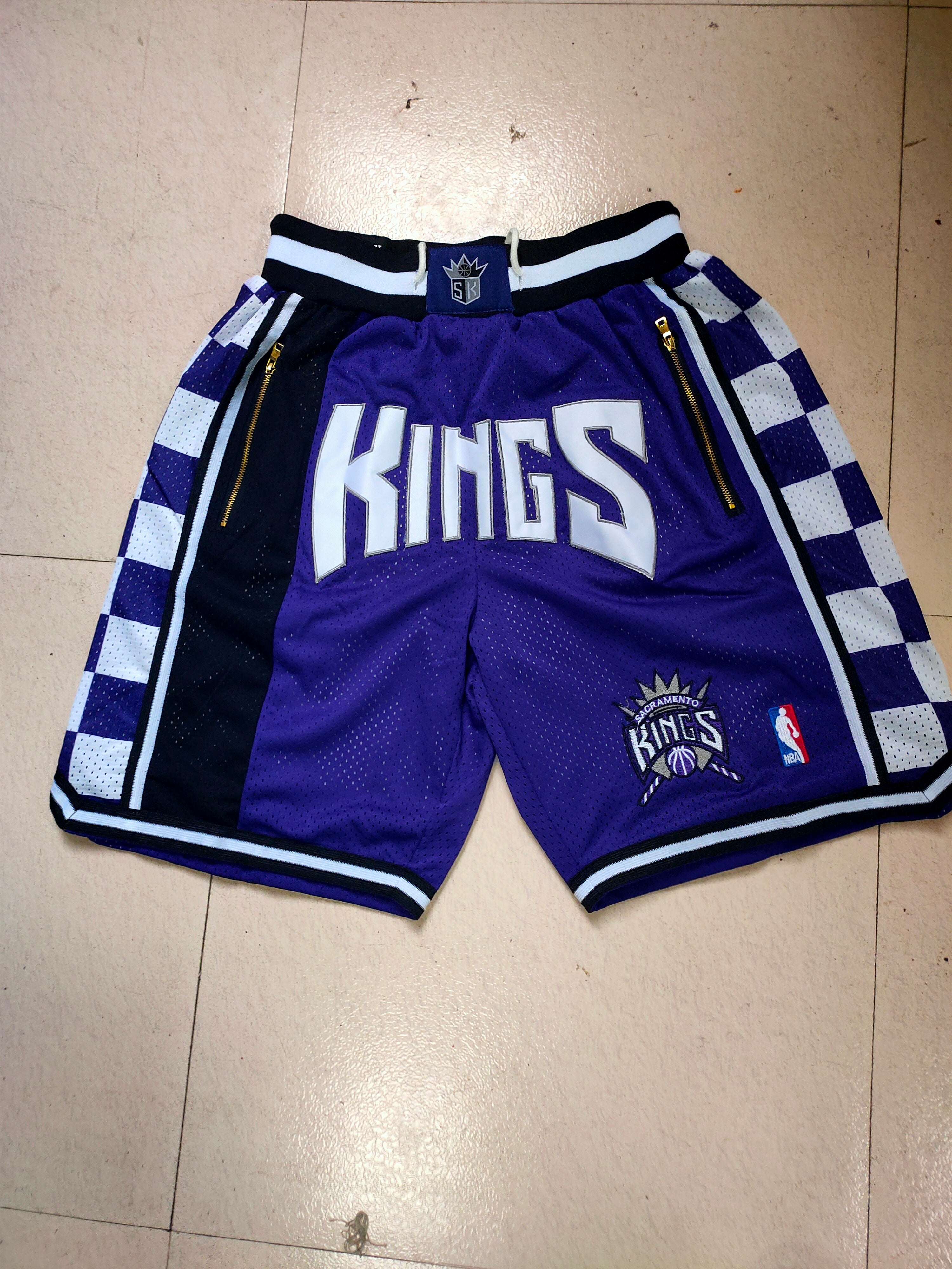 Sacramento Kings Purple Justton Retro Pocket Shorts
