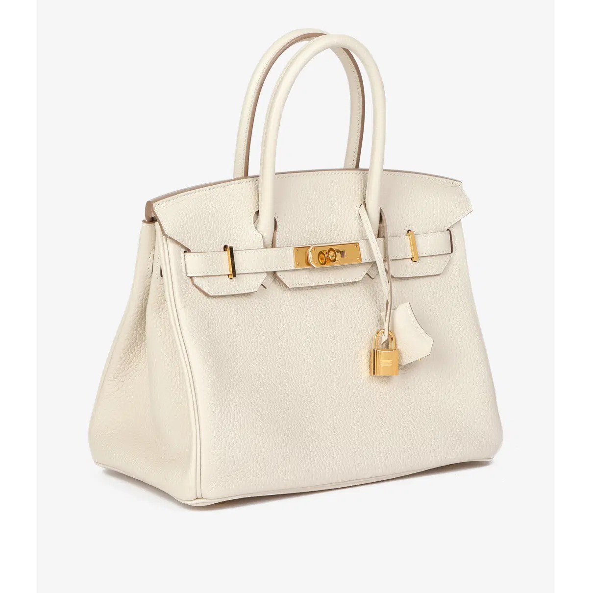 Hermes Birkin 25Cm White Togo Leather Gold Hardware 237490