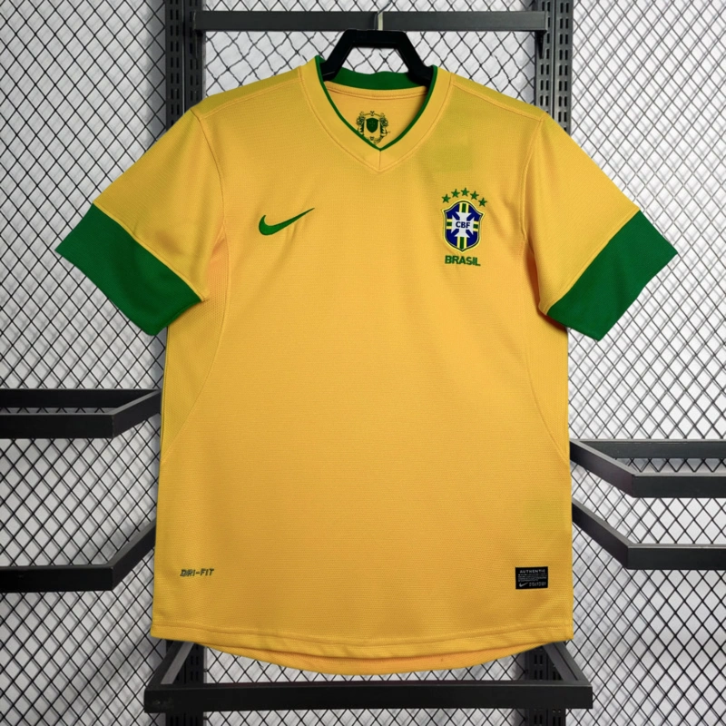 Retro 2012-13 Brazil Home football jersey retro