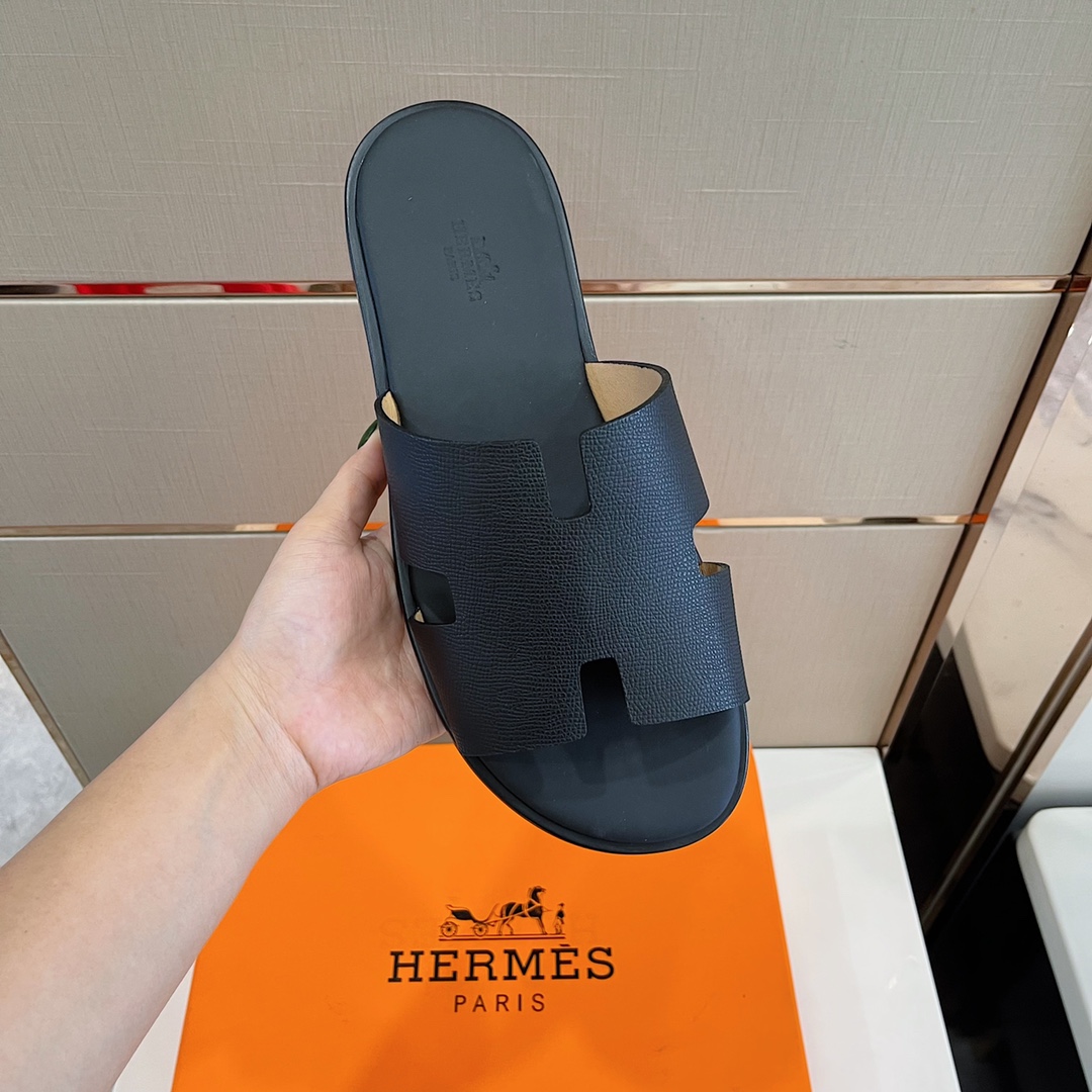 HERMES IZMIR SANDAL BLACK