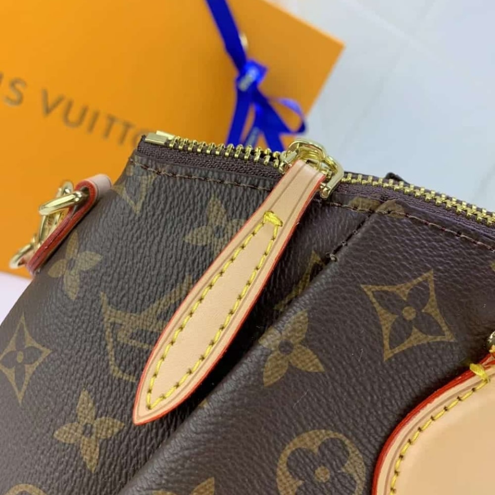 Louis Vuitton Rivoli PM Monogram Canvas Handle Bag Brown 25cm M44543