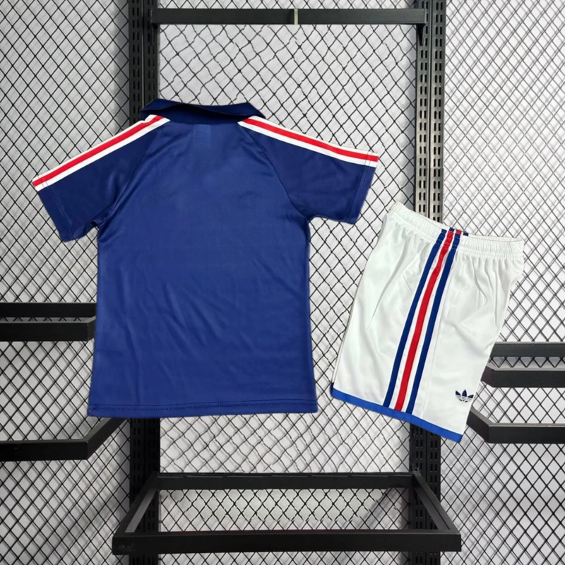 Retro KIDS 1984-86 KIDS European Cup Champions France Home Football jersey retro