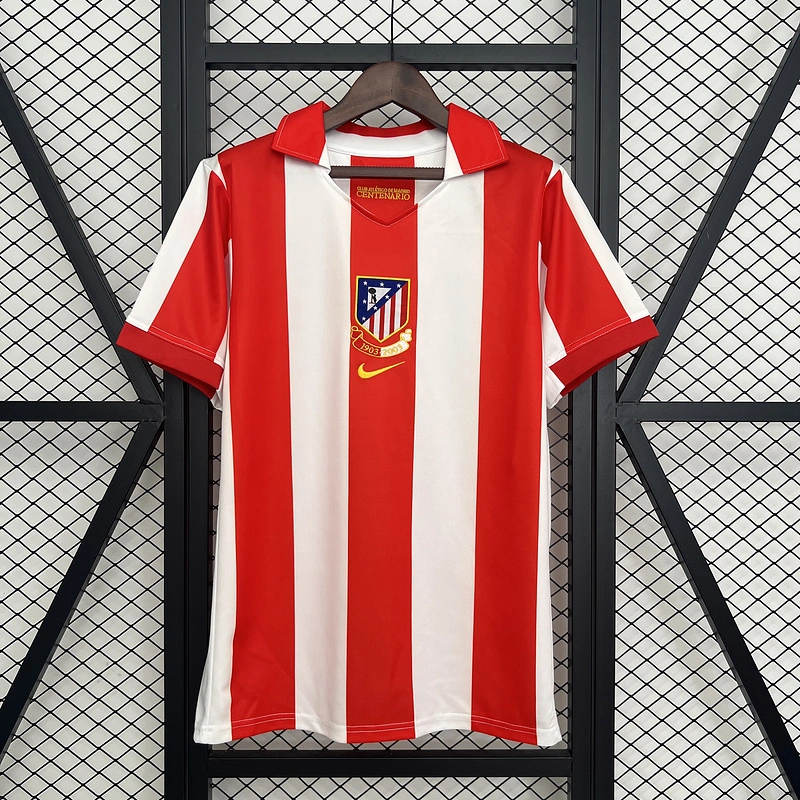 Retro 2003-04 Atletico Madrid home Football jersey retro