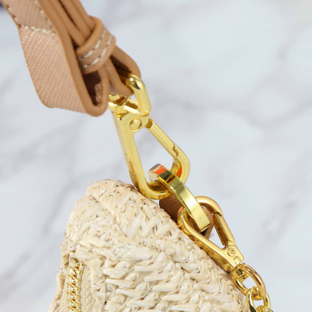 Prada Re Edition Crochet Bag Natural 22Cm