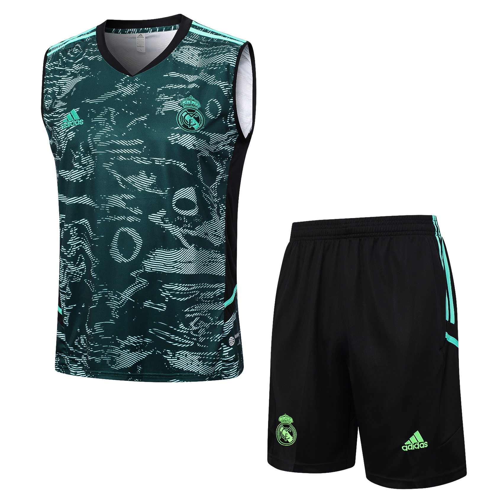 23-24 season Real Madrid Green Training Vest Set