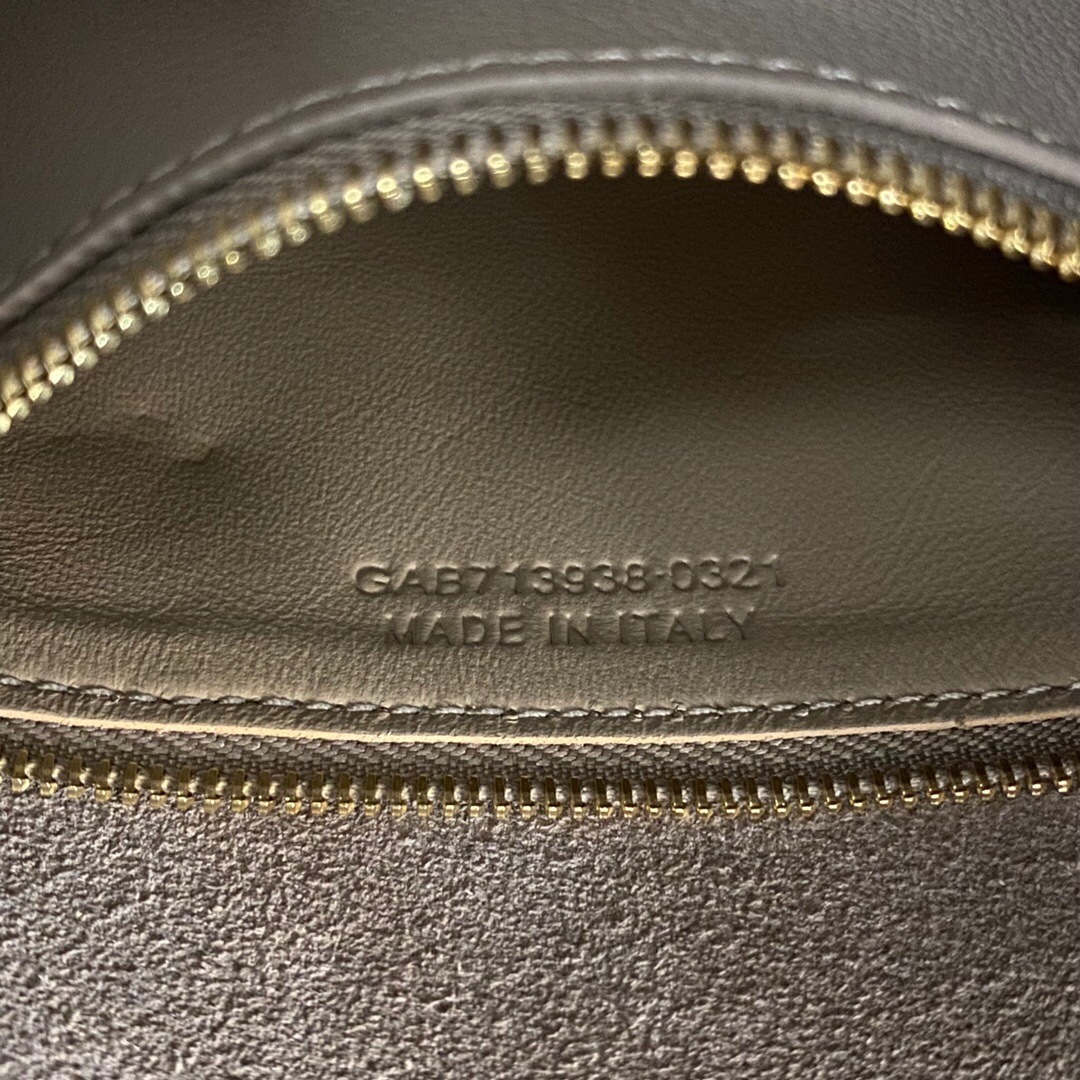 Saint Laurent Le 5 A 7 Soft Small Hobo Bag In Smooth Leather Grey