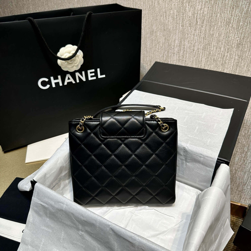 Chanel 24C Quilted Lambskin Shoulder Bag