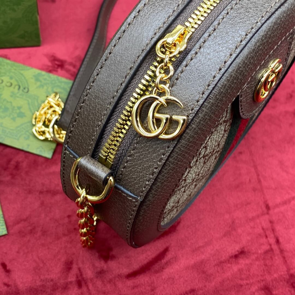 Gucci Ophidia Mini GG Round Shoulder Bag