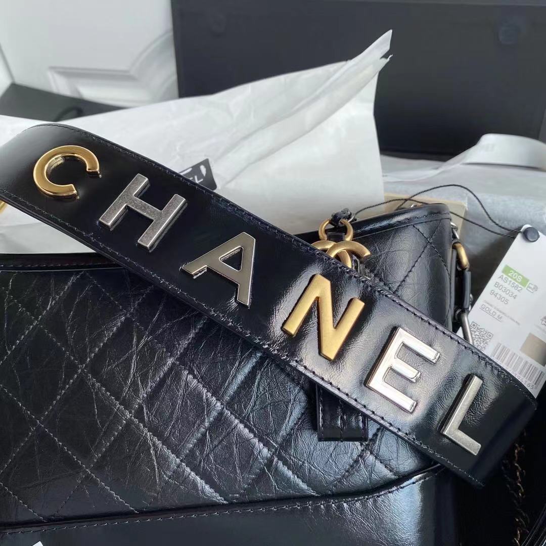 Chanel Bag Gabrielle Handle Black 20Cm/7.9in As0865