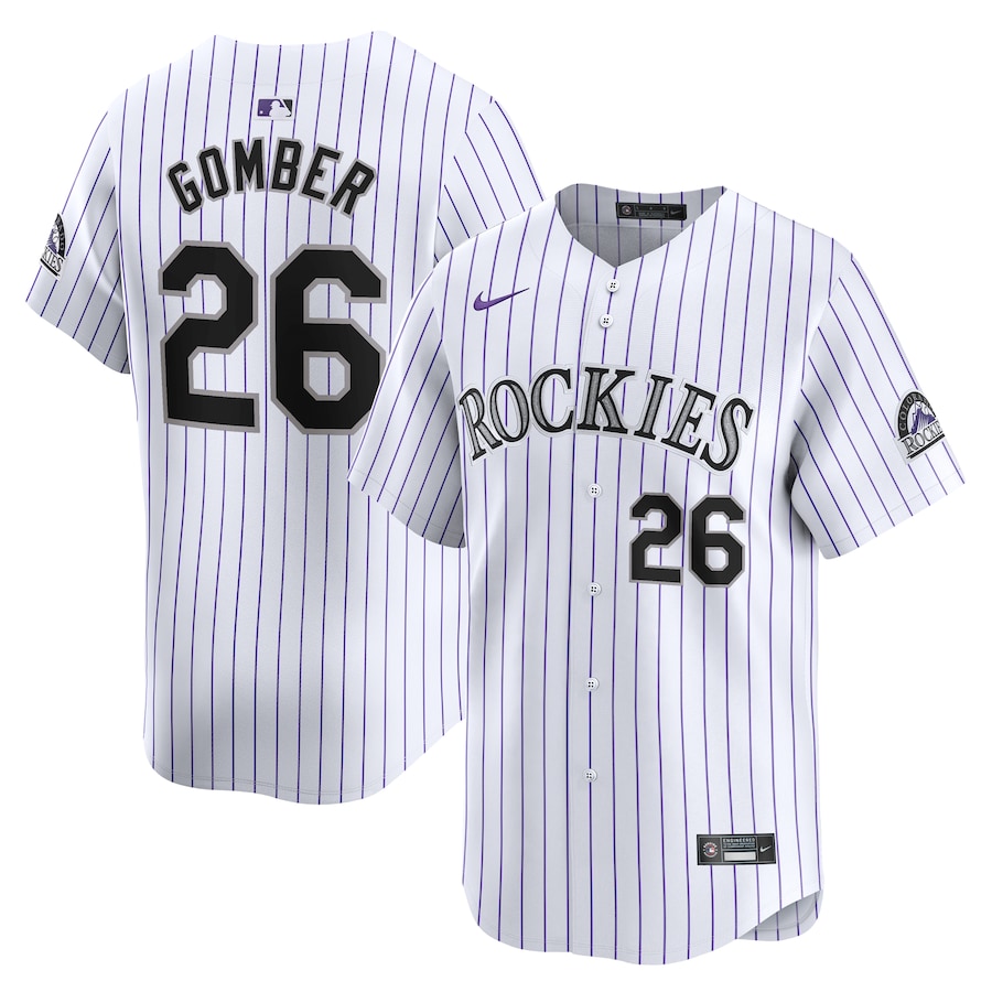 Austin Gomber Colorado Rockies Home Limited Player Jersey White
