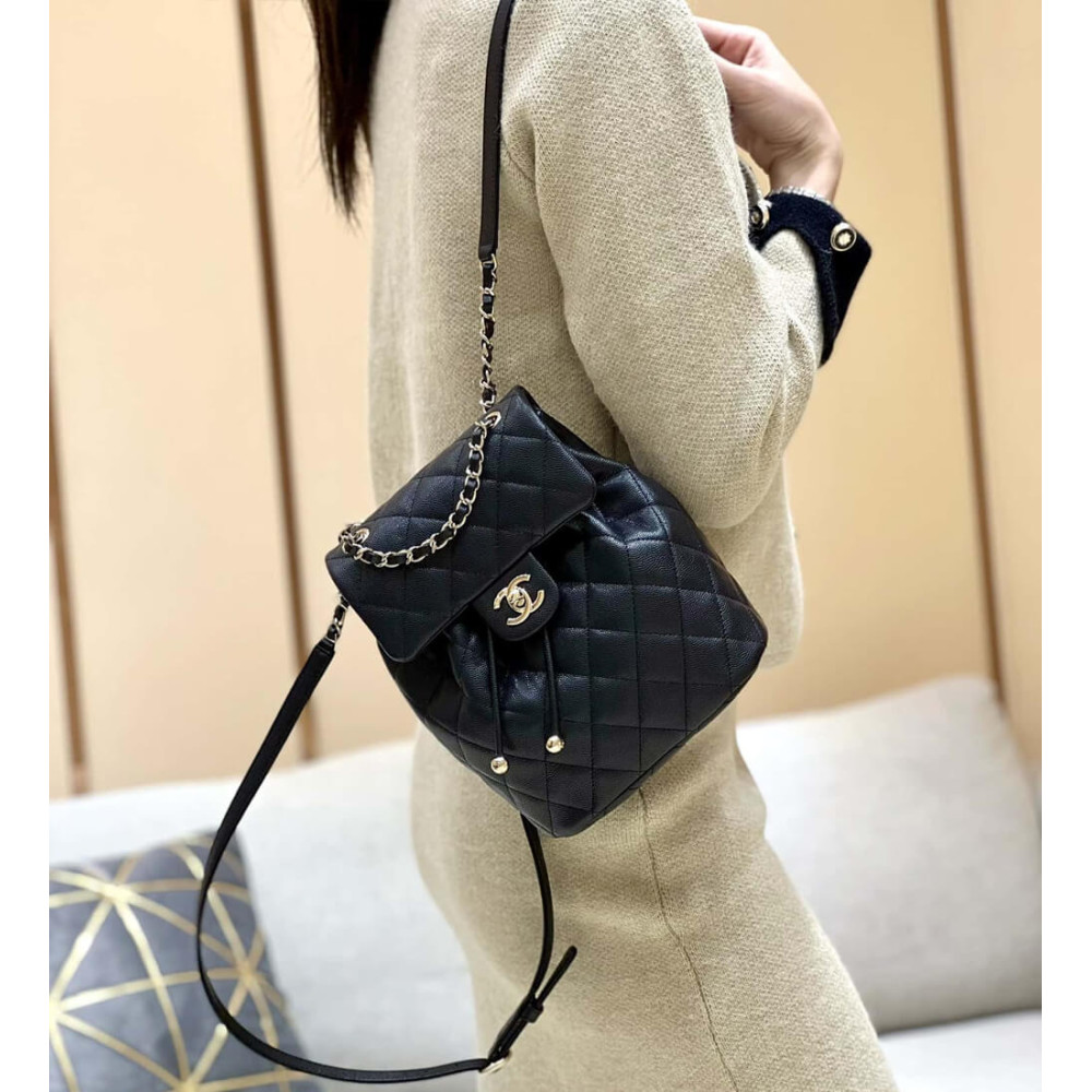 Chanel Small Backpack Grained Calfskin
