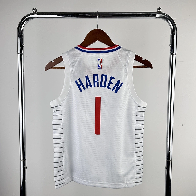 2023 NBA LA Clippers kids 1 HARDEN Basketball Jersey
