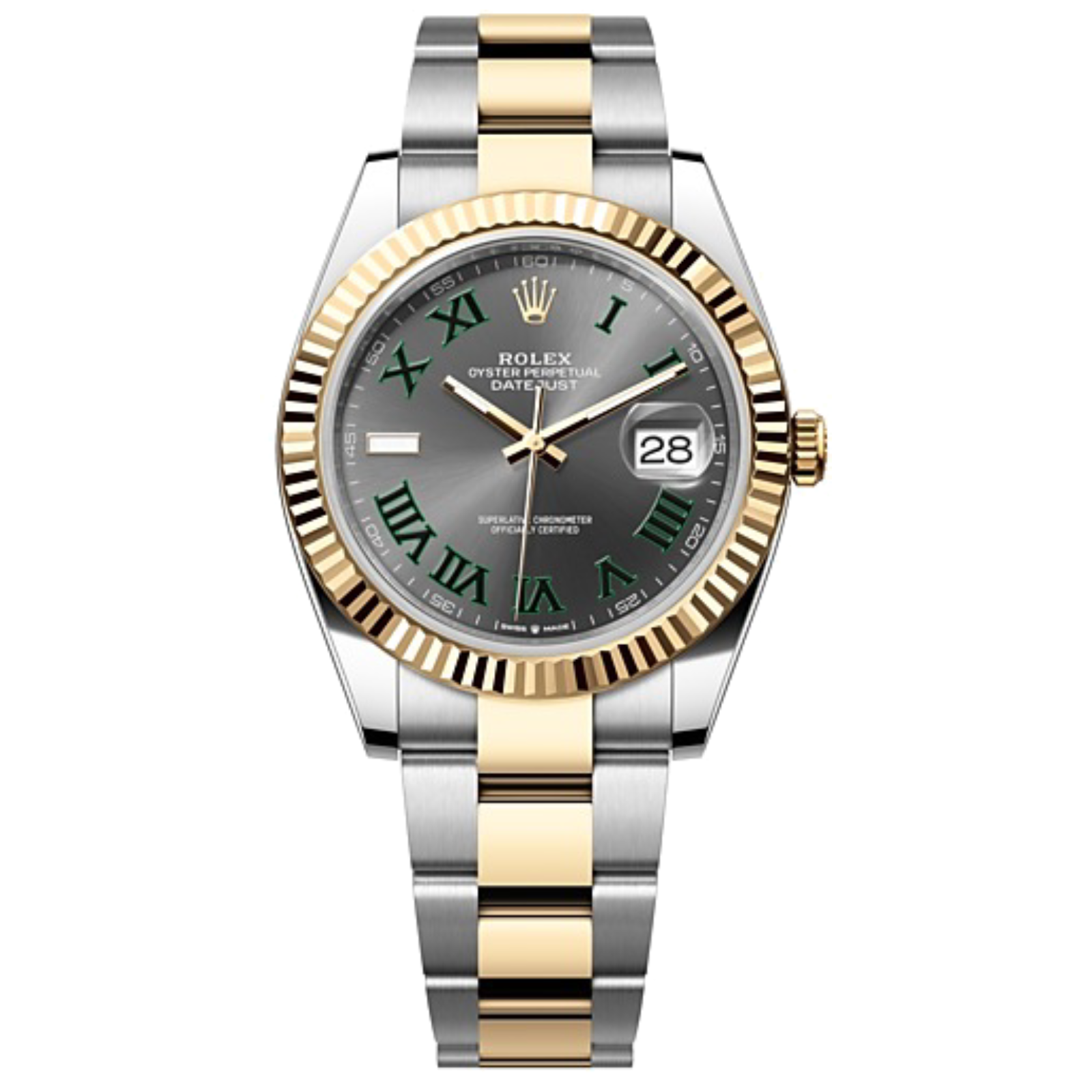 Rolex DATEJUST Oyster, 41 mm, Oystersteel and yellow gold M126333-0019