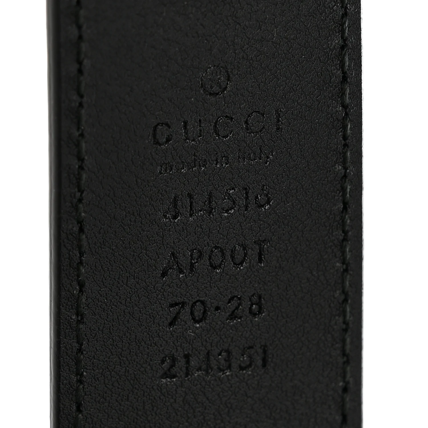 Calfskin Double G 30mm 70 28 Belt Black