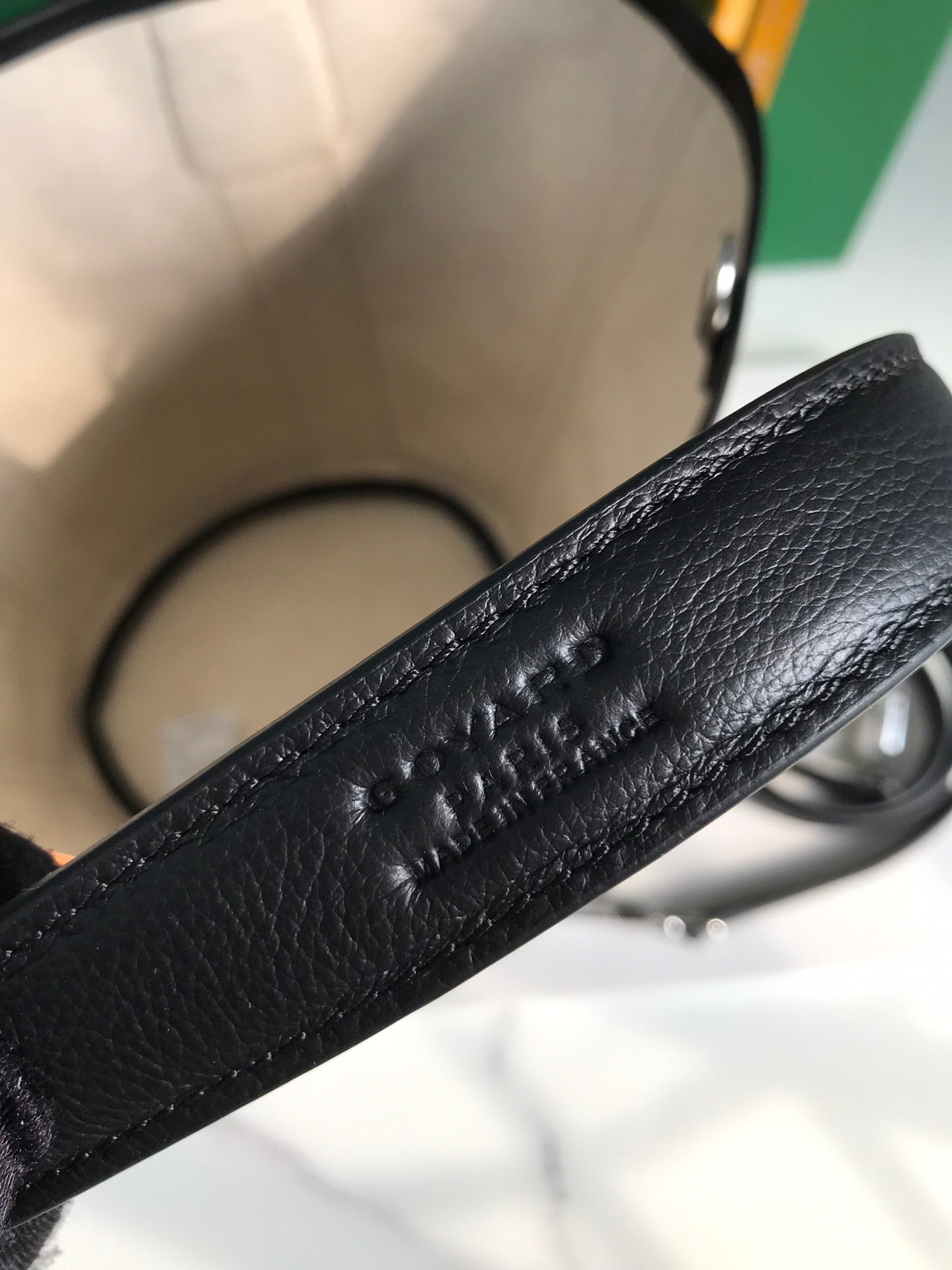 Goyard Small Belharra 24 Cm Black Goyardine Canvas And Lambskin