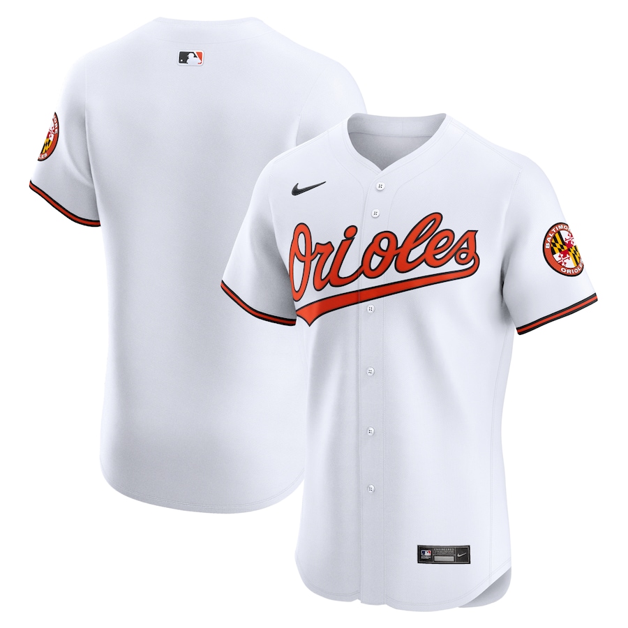 Baltimore Orioles Home Elite Jersey White