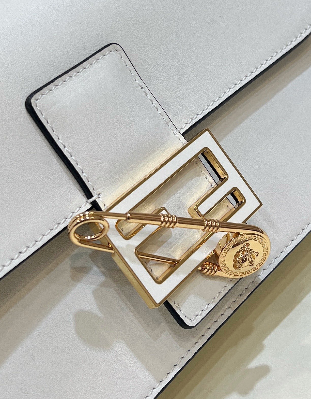 Fendace Baguette Brooch White 28cm/ 11.02in