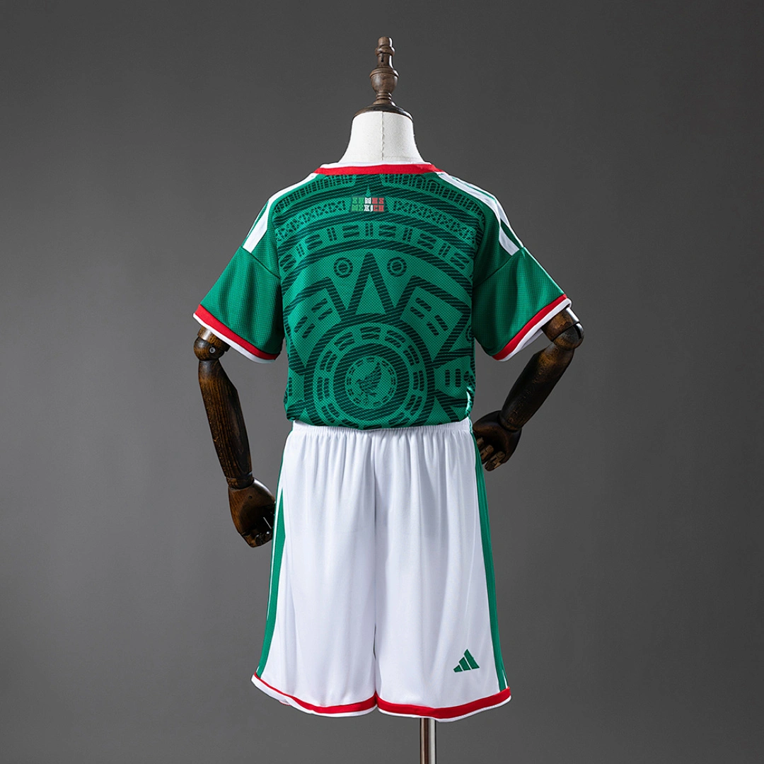 Kids 2025-26 Mexico hone Football jersey