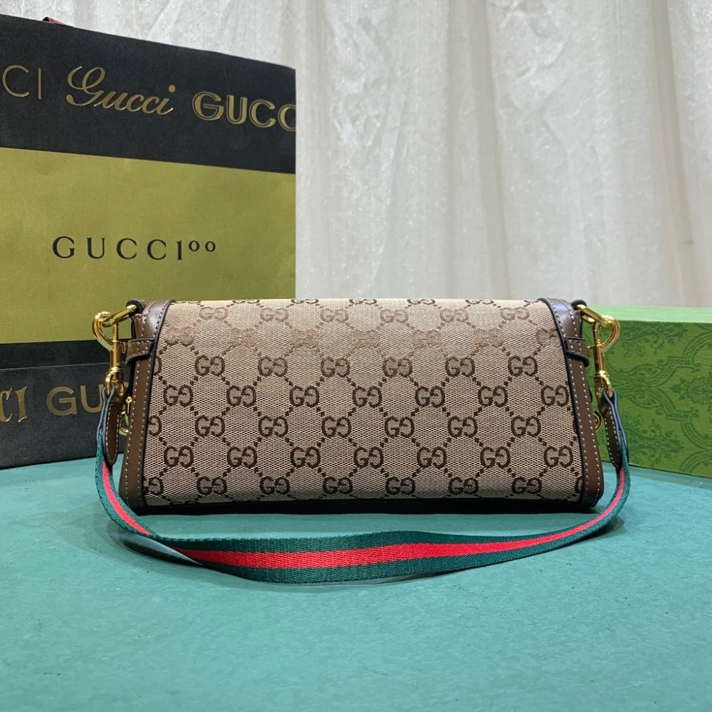 Gucci Luce Small Shoulder Bag Beige And Ebony 27Cm 786027 FADAC 9762