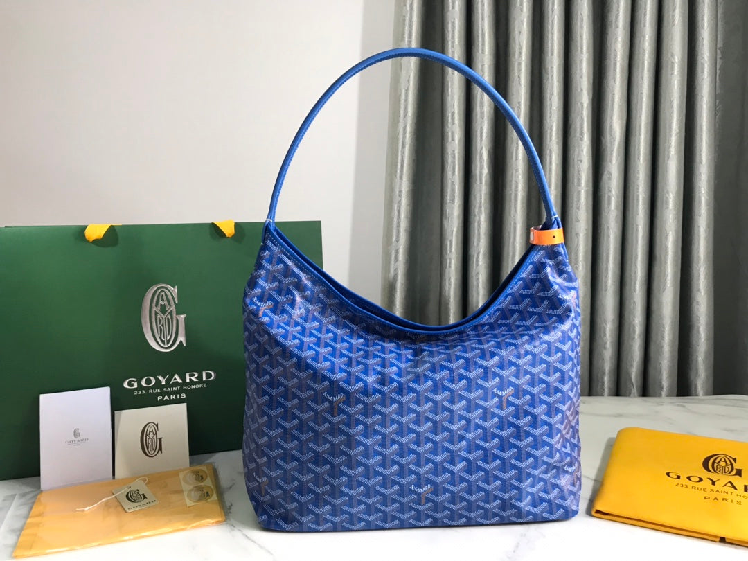 Goyard Hobo Boheme 42Cm Blue Canvas