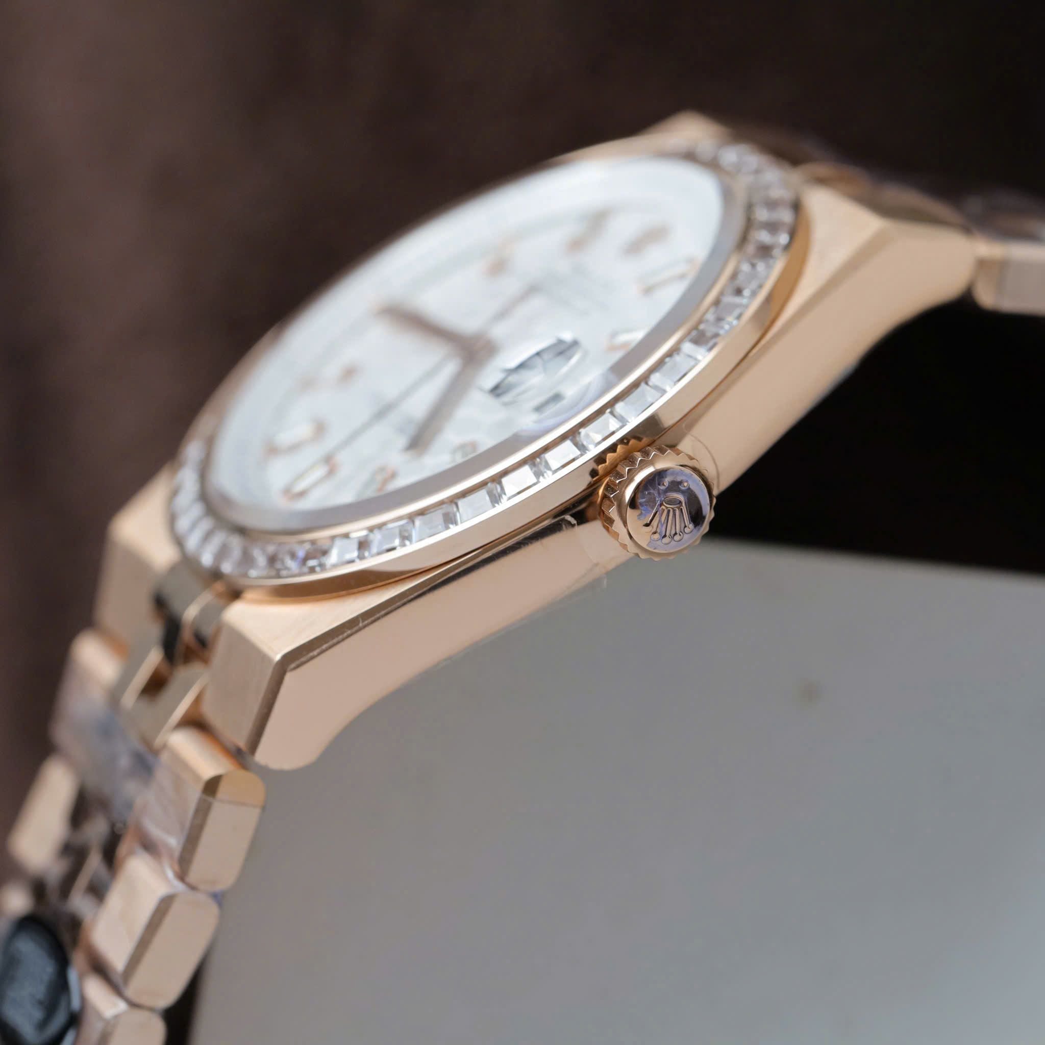 [Superclone] Rolex Land-Dweller 36mm White Dial Diamond Bezel Jubilee 127285TBR