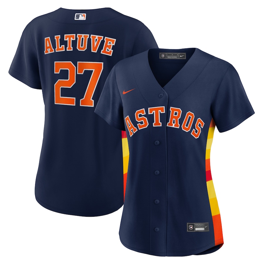 Jose Altuve Houston Astros Women's Alternate Player Jersey Navy