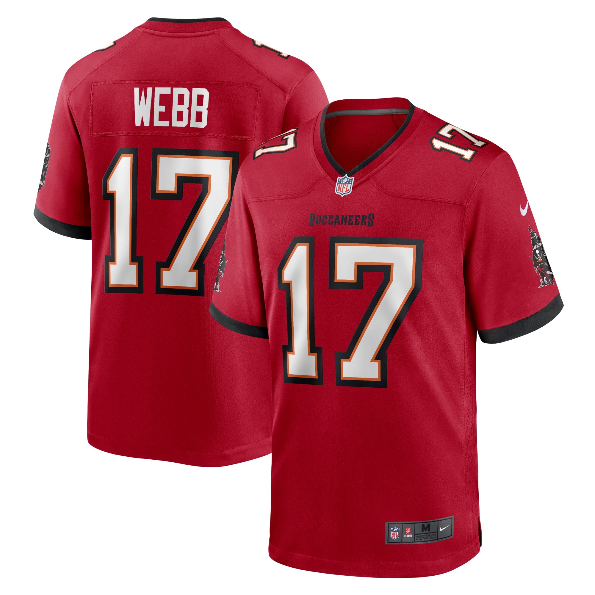 Raleigh Webb Tampa Bay Buccaneers Nike  Game Jersey -  Red