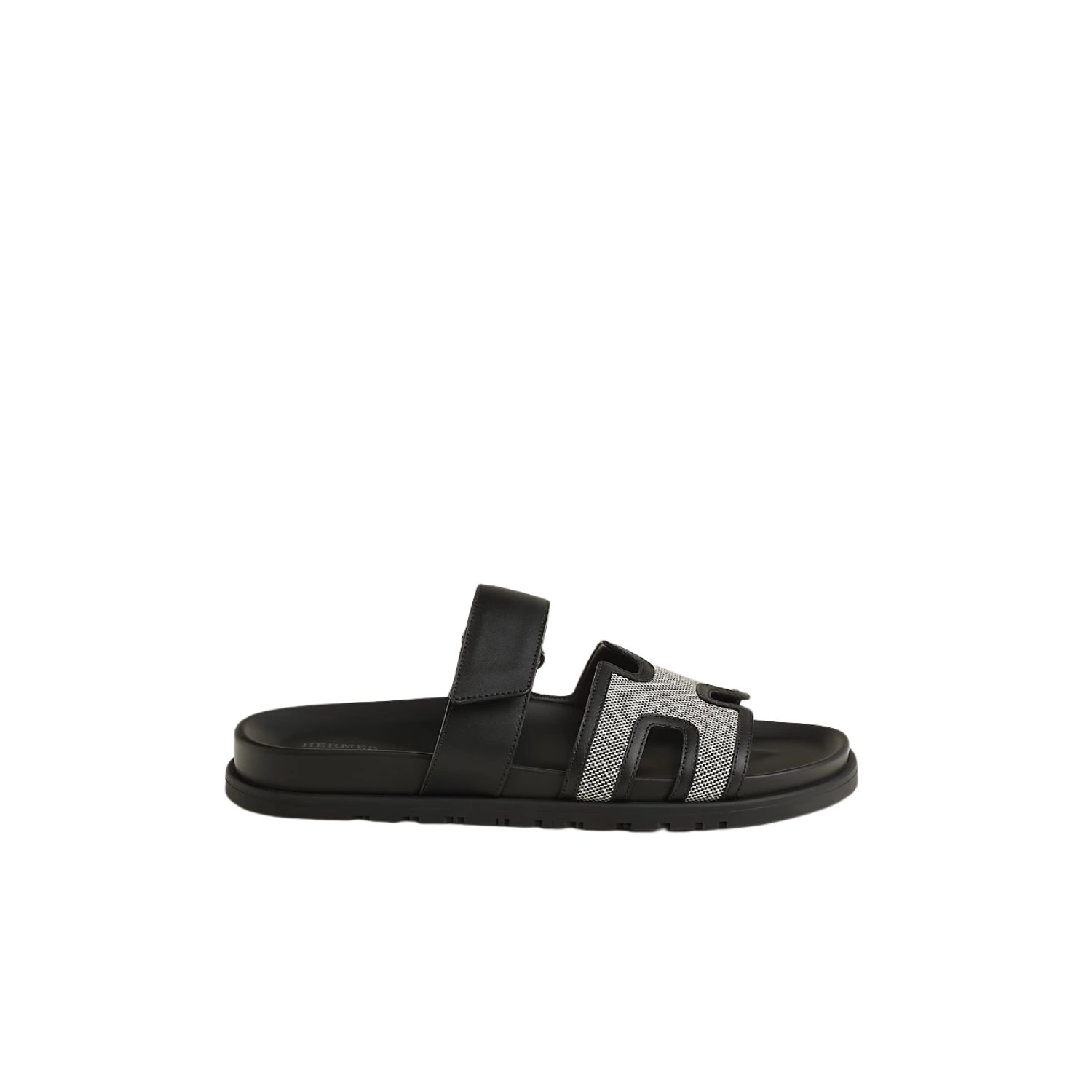 HERMES CHYPRE SANDAL PRUNOIR/NOIR