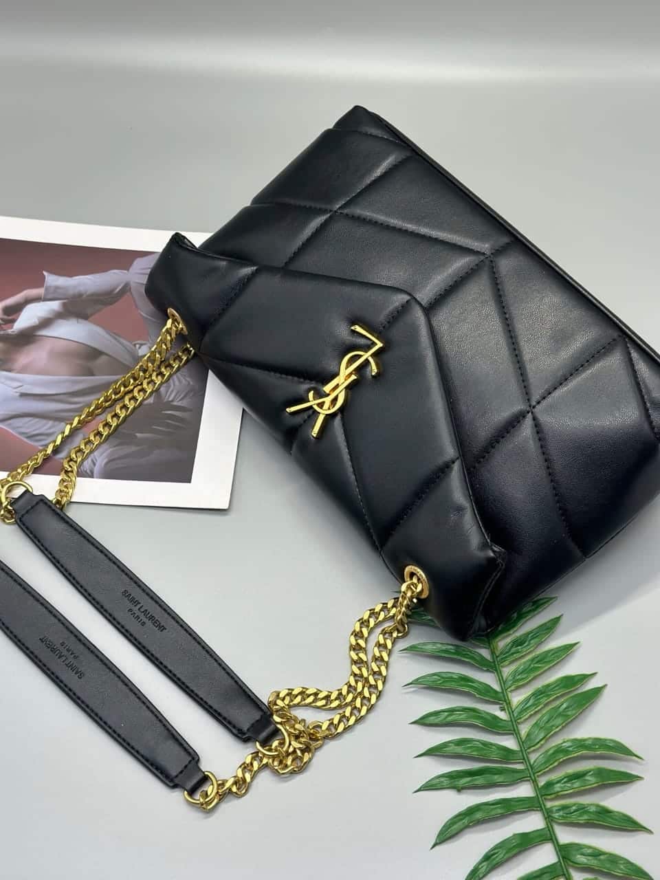 Saint Laurent Loulou Puffer Small Shoulder Bag In Black 28Cm
