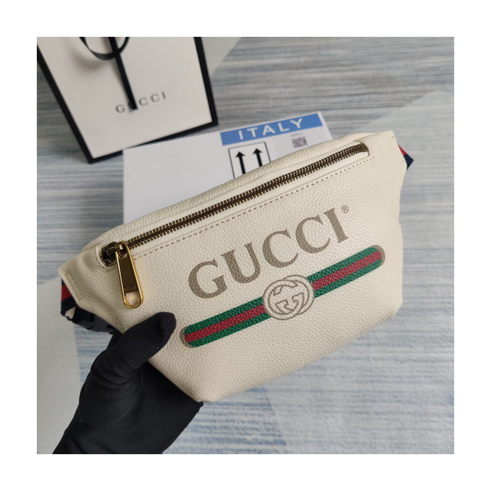 Gucci Print Small Belt Bag Waist Body White
