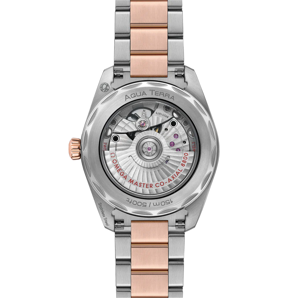 Omega Seamaster Aqua Terra 150M 38 mm Blue Dial Stainless Steel and  Sedna™ 18k Rose Gold Bracelet 220.20.38.20.03.001